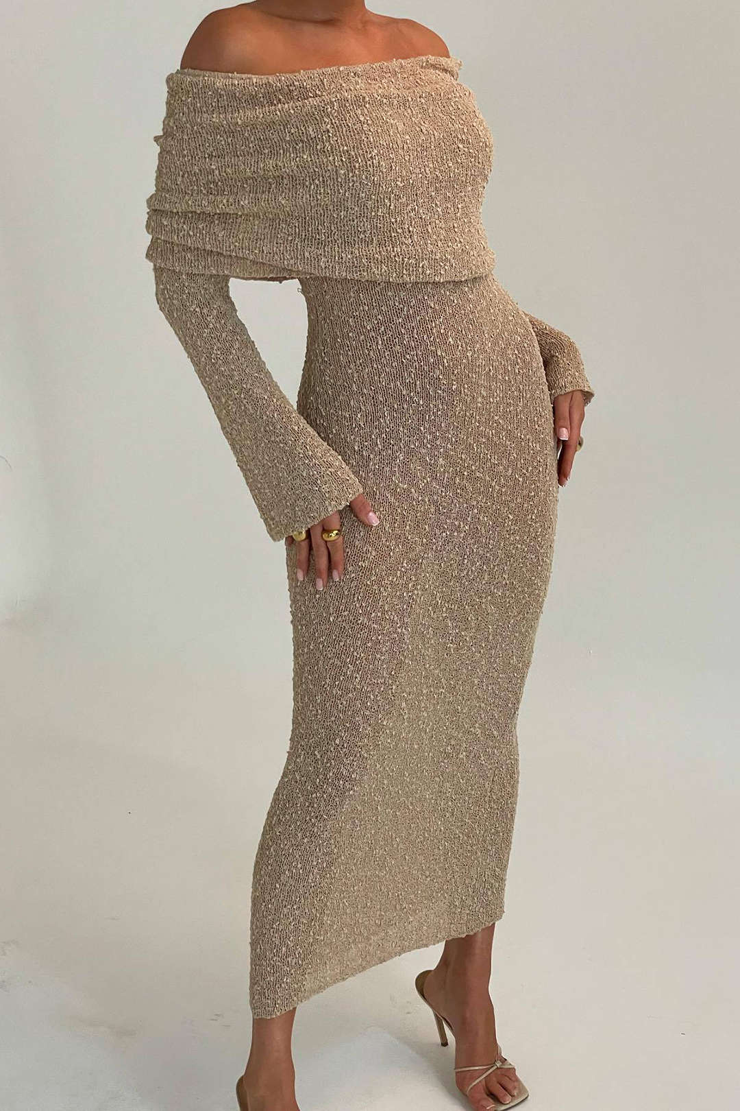 Stylova™ | Off-Shoulder Maxi Dress