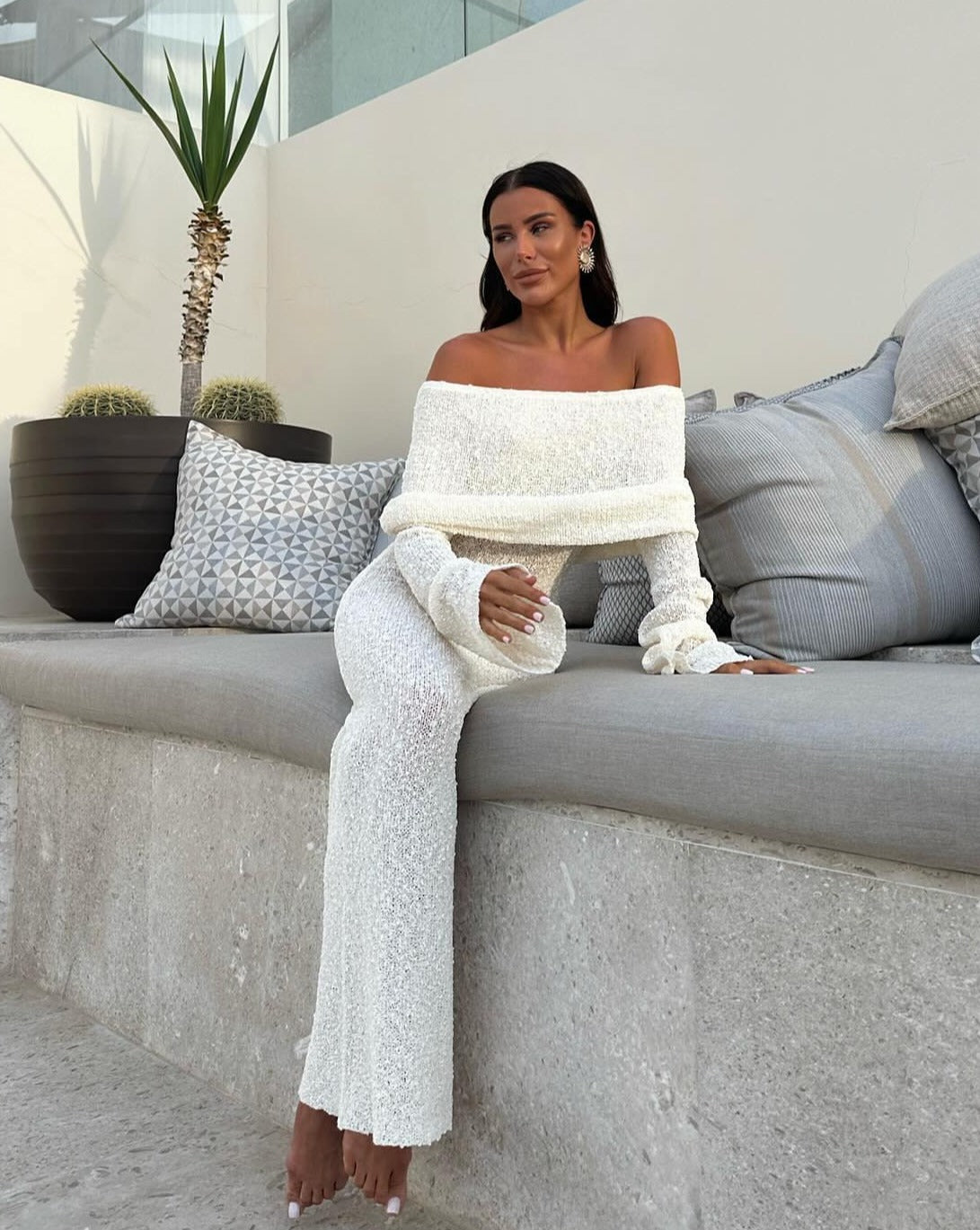 Stylova™ | Off-Shoulder Maxi Dress