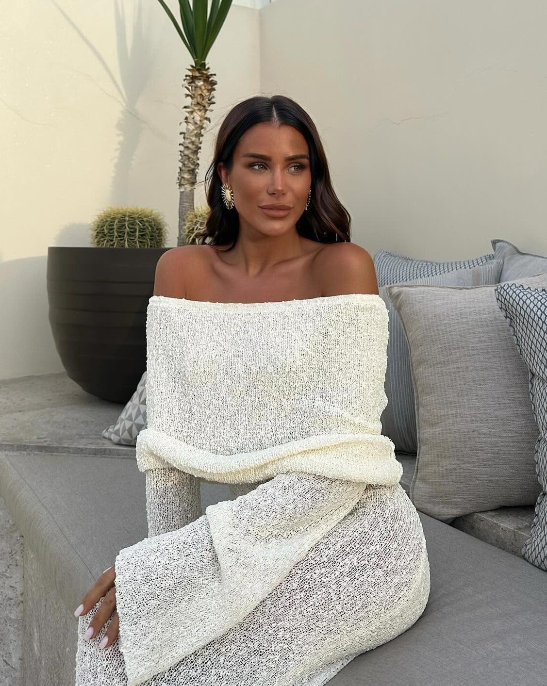 Stylova™ | Off-Shoulder Maxi Dress