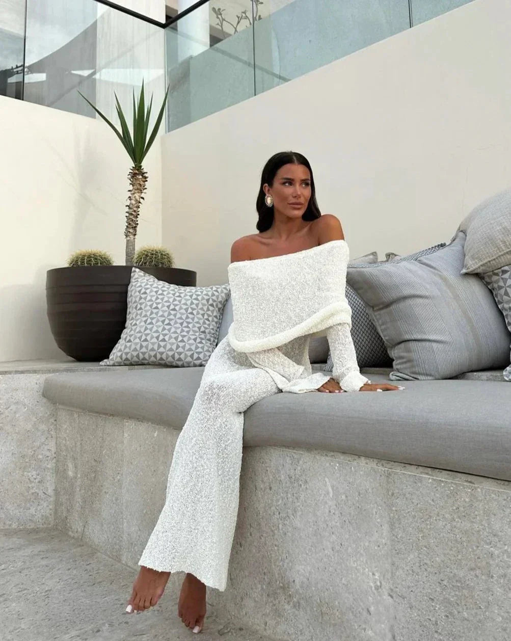 Stylova™ | Off-Shoulder Maxi Dress