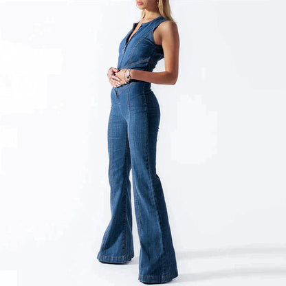 Stylova™ | Denim Jumpsuit