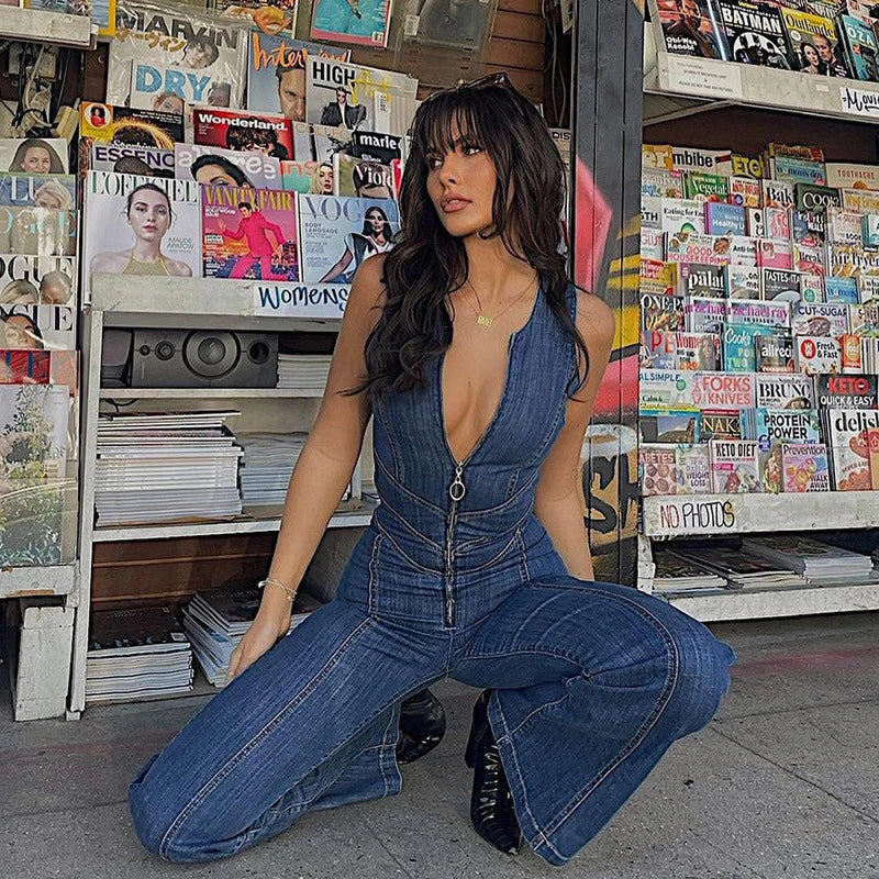 Stylova™ | Denim Jumpsuit
