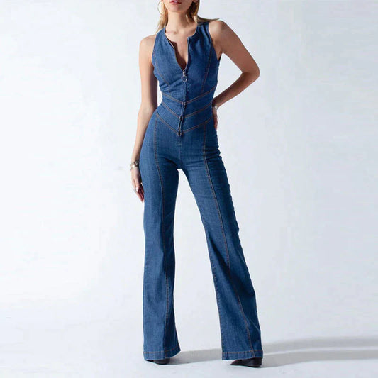 Stylova™ | Denim Jumpsuit