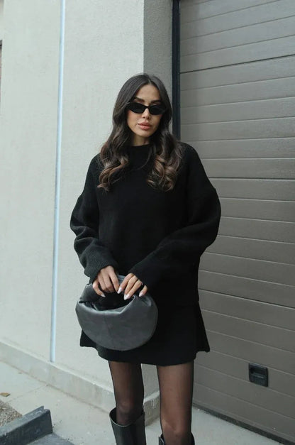 Elegant Knitwear Dress Set